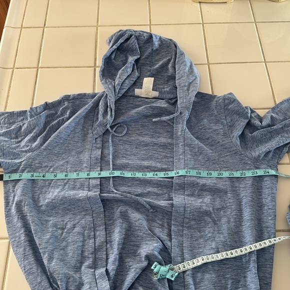 NWT Daniali 3 piece loungewear set BLUE hooded cardigan, tank and pants ! - Picture 15 of 15